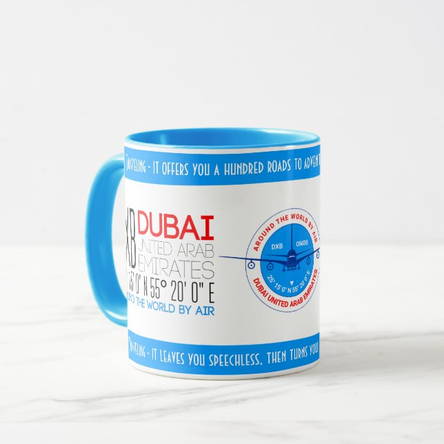 Mug Dubaï, Émirats arabes unis (Devant gauche)