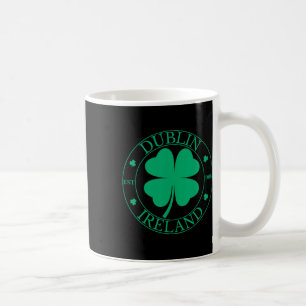 Mug Dublin Irlande Est 988 Feuille de Trèfle Shamrock