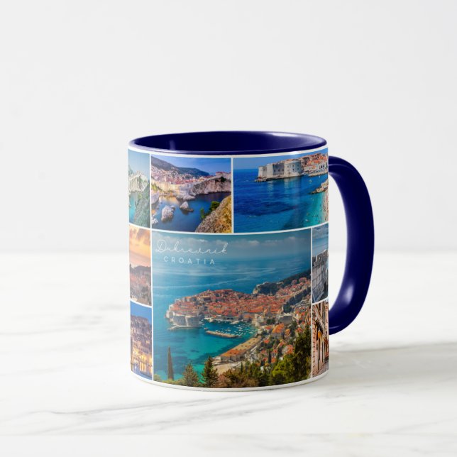 Mug Dubrovnik | Croatie | Hrvatska | Mer Adriatique (Devant droit)