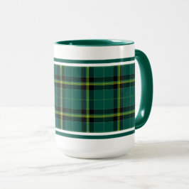 Mug Duffy Tartan Motif Green Irish Plaid