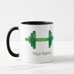 Mug Dumbbell Retro Bodybuilder Salle De Fitness Ou Coa