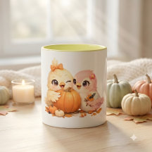 Duo d'oiseaux amicaux pour Halloween Citrouille