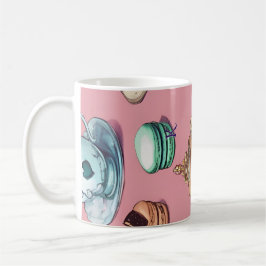 Mug Dusty Pink Wonderland Inspiré, Design original