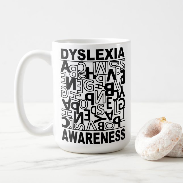 Mug Dyslexie Sensibilisation Dyslexie Enseignants Étud (Avec donut)