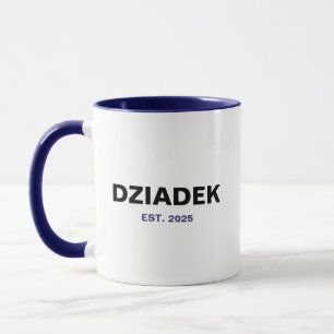 Mug Dziadek Est. 2025 - Le cadeau parfait de grand-pèr