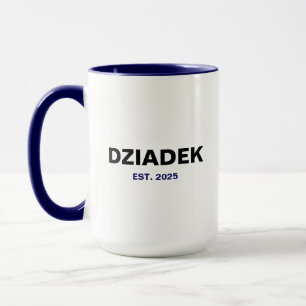 Mug Dziadek Est. 2025 - Le cadeau parfait de grand-pèr