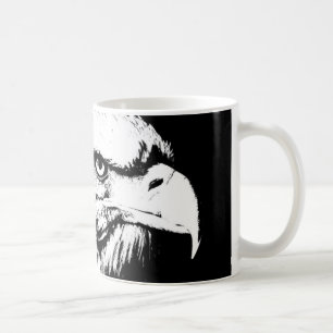 Mug Eagle Head Modern Pop Art Modèle Ajouter Votre Tex