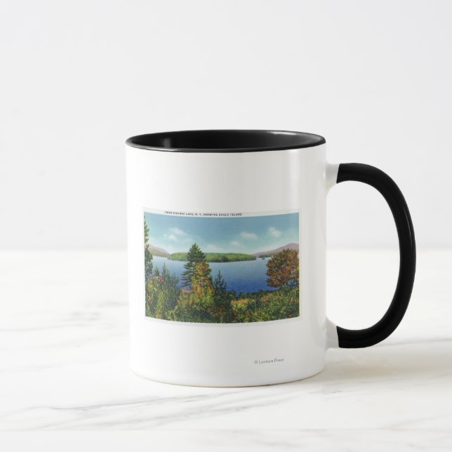 Mug Eagle Island et Lower Saranac Lake View (Droite)