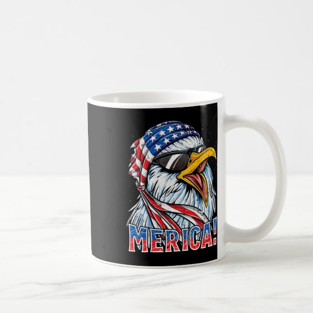Mug Eagle Merica T Shirt 4 juillet Merica Hommes Garço (Droite)