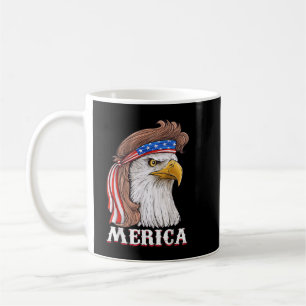 Mug Eagle Mullet 4 juillet États-Unis Drapeau américai