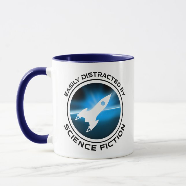 Mug Easily Distracted By Science Fiction (Gauche)