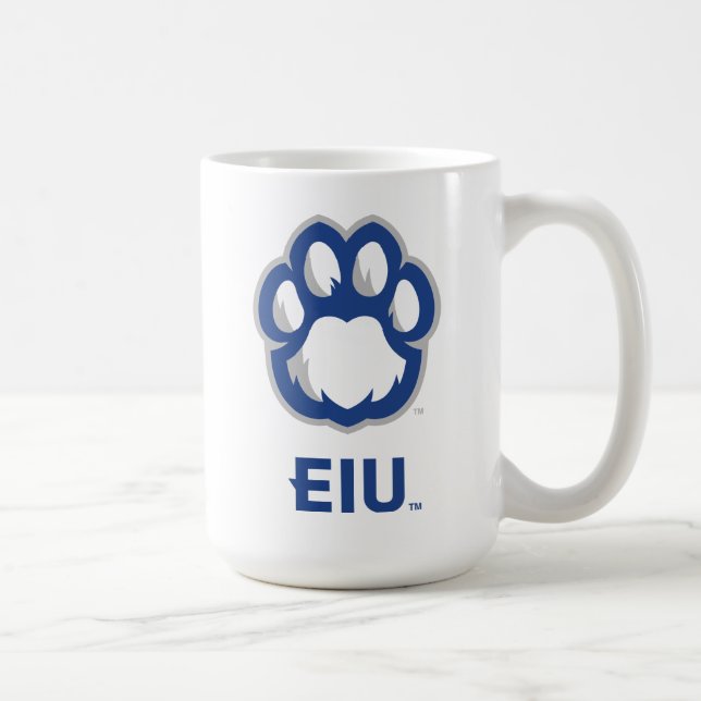 Mug Eastern Illinois Panthers Empreinte de patte & EIU (Droite)