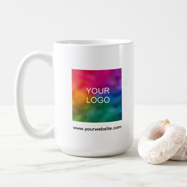 Mug Easy to Make Upload Your Company Logo Photo Here (Avec donut)