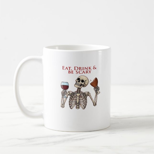 Mug Eat Drink And Be Scary Minimal Clean (Gauche)