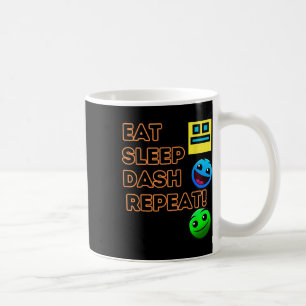 Mug Eat Sleep Dash Répéter Video Game Géométrie Vidéo 