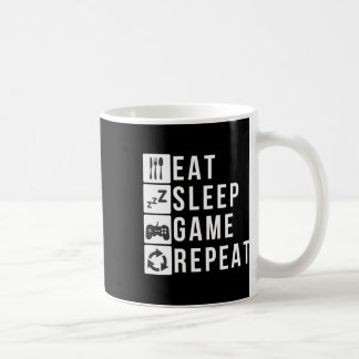 Mug Eat Sleep Jeu Répéter Vidéo Jeu Chemise