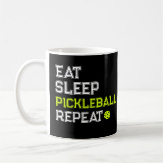 Mug Eat Sleep Pickleball Repeat Funny 