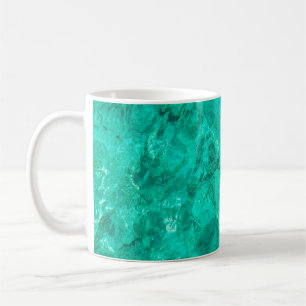 Mug Eau bleu mer vague turquoise arrière - plan liqui