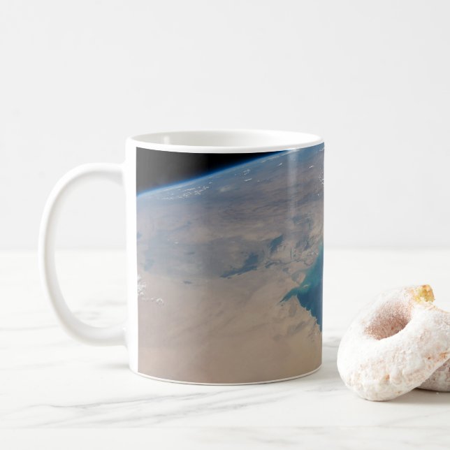 Mug Eaux Bleues Tropicales Du Golfe Persique. (Avec donut)
