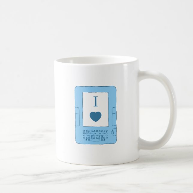 Mug ebooks du coeur i (bleus) (Droite)