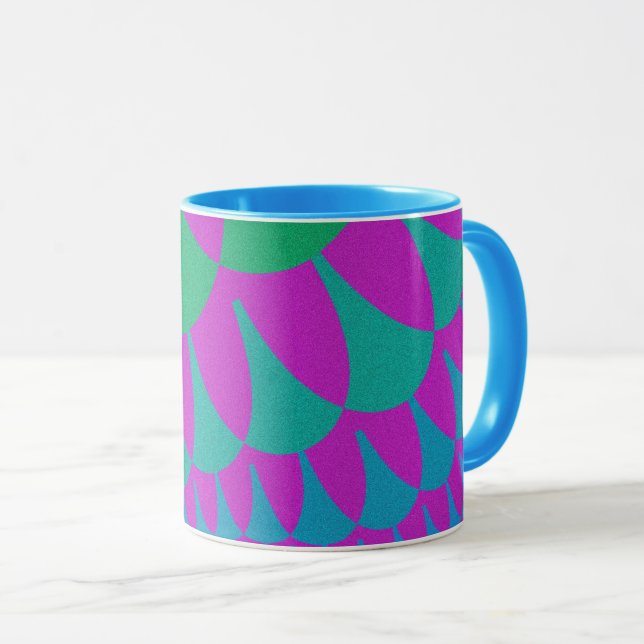 Mug Écailles de dragon vert (Devant droit)