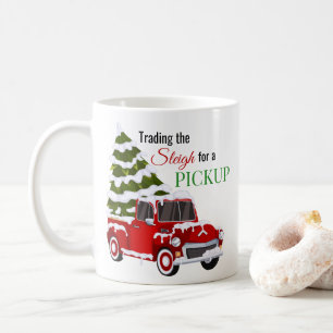 Mug Échanger le traîneau contre un pick-up drôle de ca