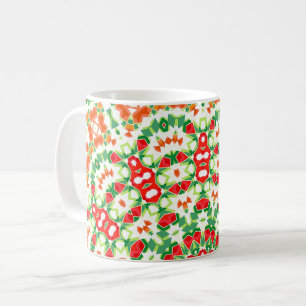 Mug Écharpe Bandana de Mode Orange Vert Clair
