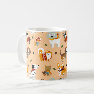 Mug Écharpes festives d'hiver pour chiots