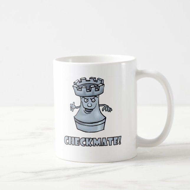 Mug Échec et mat drôle de pièce d'échecs de freux (Droite)