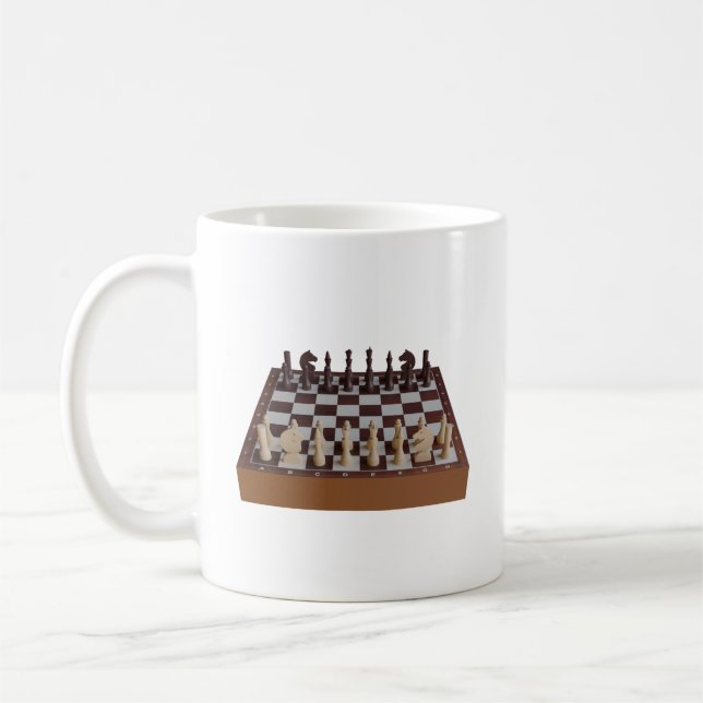 Mug Echecboard avec échecs (Gauche)
