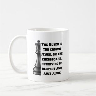 Mug Échecs Queen Black White Power Stratégie de respec