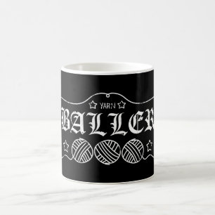 Mug écheveau drôle de boule de fil à tricoter d'hum