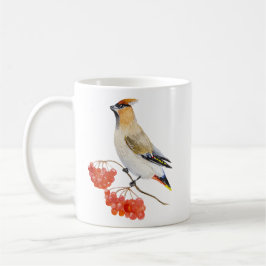 Mug Écirage d'oiseaux de la forêt d'aquarelle
