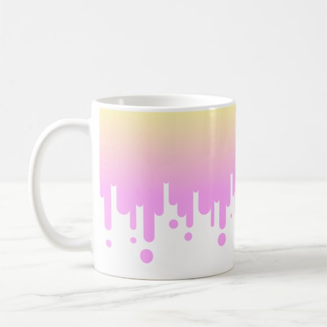 Mug Éclairage rose et jaune (Gauche)