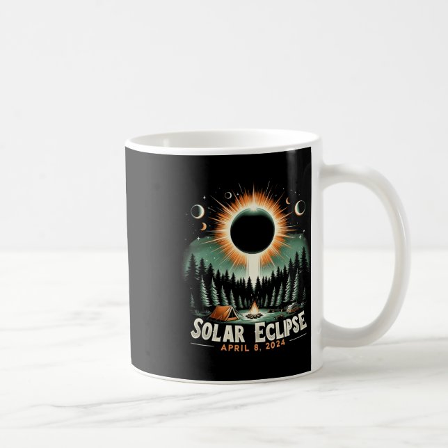 Mug Éclipse solaire 04.08.2024 Éclipse solaire américa (Droite)