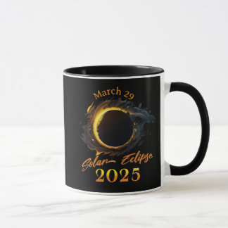 Mug Éclipse solaire 29 mars 2025 Commémoratif