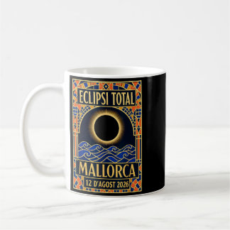 Mug Éclipse solaire de Majorque 2026 - Catalan Moderne