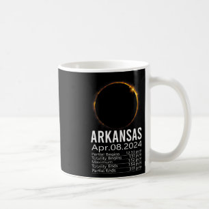 Mug Éclipse solaire totale 8 avril 2024 Arkansas Calen