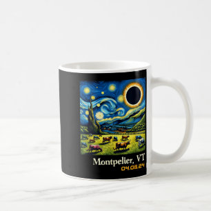 Mug Éclipse solaire totale Campagne Montpelier Vermont