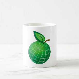 Mug Eco Globe Fruit Green Earth Leaf Sphere