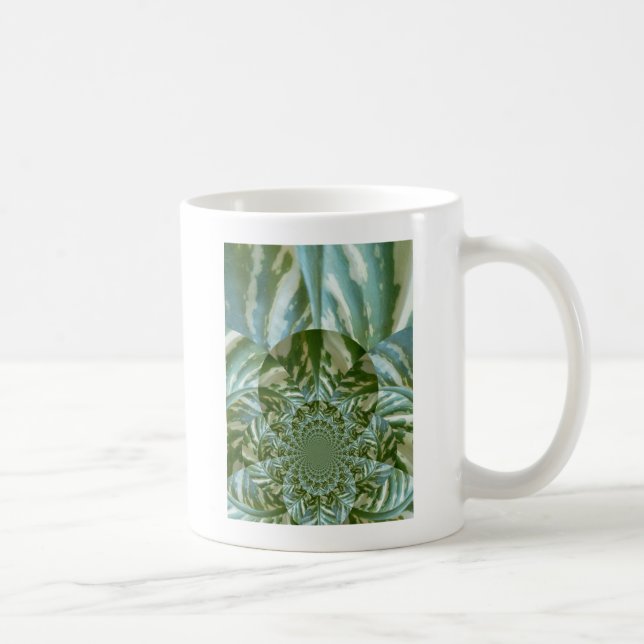 Mug Eco Green Camo Kaleidoscope Art Design d'impressio (Droite)