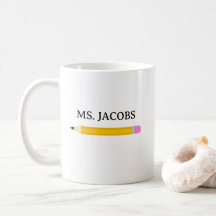 École de crayon-cadeau enseignant
