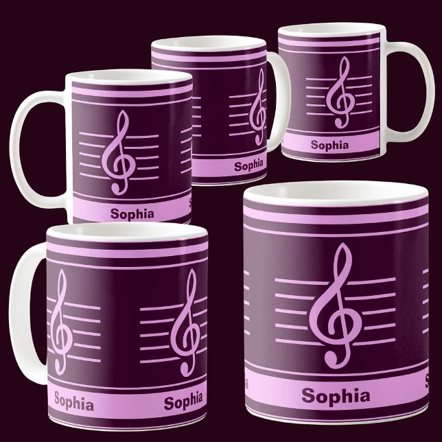 Mug École De Musique Personnalisée De Retour À L'École (Créateur téléchargé)