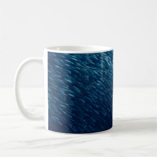 Mug École de poisson sous-marin Abstrait