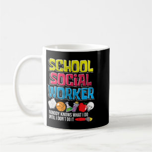 Mug École de travail enseignant Travailleur social Ens