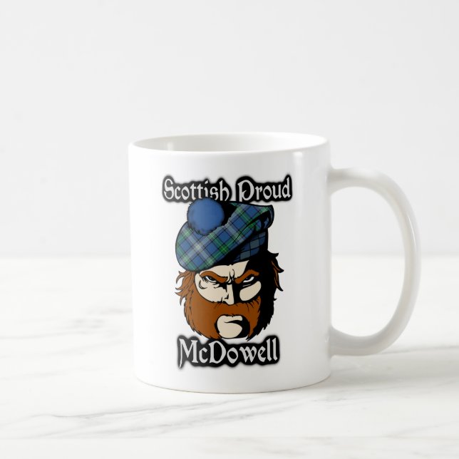 Mug Écossais de tartan de McDowell de clan (Droite)