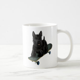 Mug Écossais Terrier et planche à roulettes