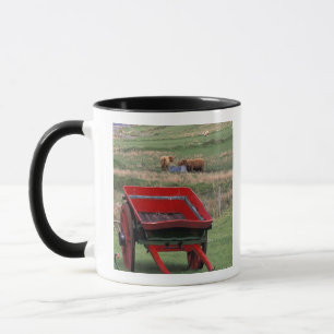 Mug Écosse, île de Skye, Kilmuir. Animaux de ferme