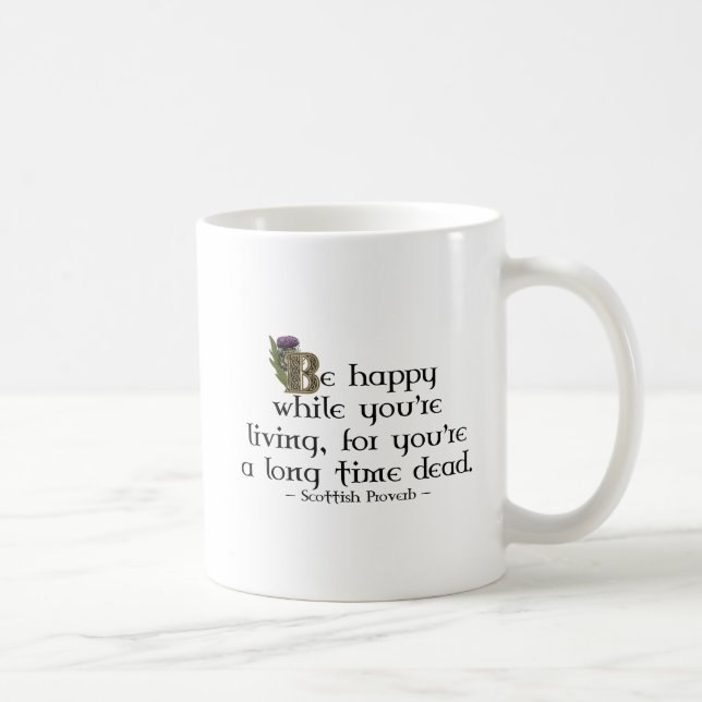 Mug Ecosse Noeuds celtiques de chardon écossais (Droite)