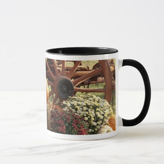 Mug Écran Citrouille Automne Et Mère (Droite)